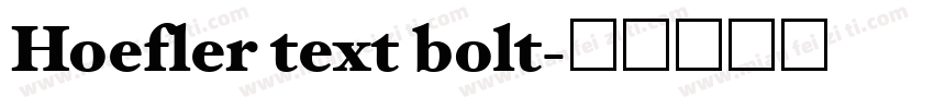 Hoefler text bolt字体转换